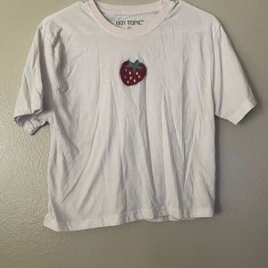 Cropped Strawberry Tee